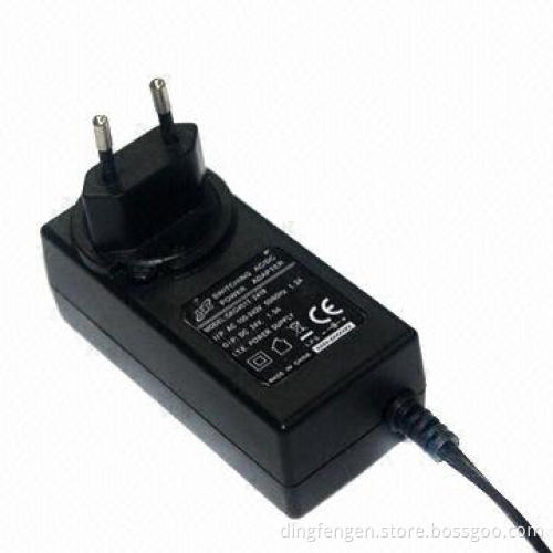 45W wall-mount adapter in EU type, for home appliances, EN 60335/EN 60065/EN 60950 certified